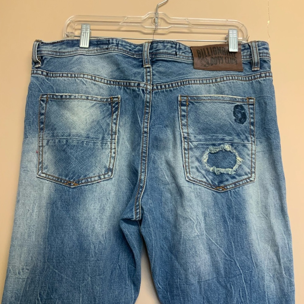 Men's Distressed Blue Jeans - Picture 5 of 12
